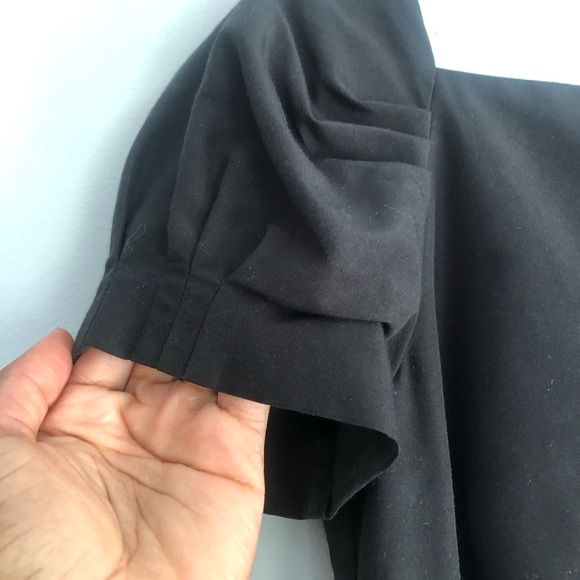 J. Crew Collection Puff Sleeve Black Dress - Picture 7 of 15